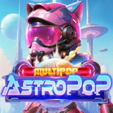 AstroPop MultiPop slot with a pink cat-eared space helmet