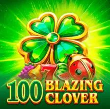 Blazing Clover slot with fiery lucky clover symbols
