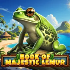 Book Of Majestic Lemur adventure slot with a lemur explorer