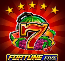 Fortune Five fruit slot with a golden seven, watermelon, grapes and cherries