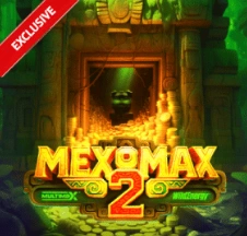 MexoMax 2 Aztec slot with a temple entrance and gold coins