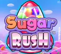 Sugar Rush candy slot with colorful sweets and lollipops