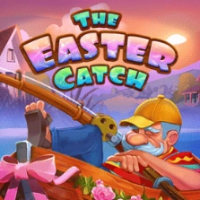 The Easter Catch slot with a fisherman in a decorated boat at sunset