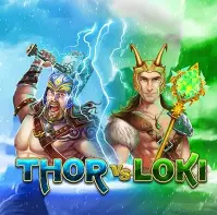 Thor vs Loki Norse slot with two gods in a lightning duel