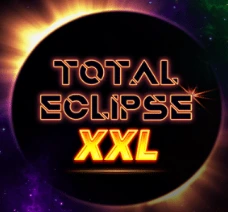 Total Eclipse XXL slot logo with a solar eclipse and orange glow