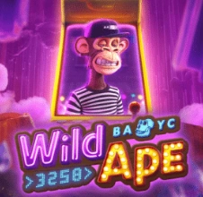 Wild Ape #3258 BAYC neon slot with a Bored Ape character