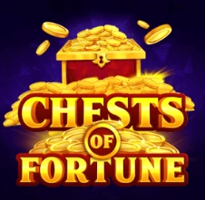 Chests of Fortune slot with a golden treasure chest and flying coins