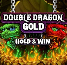 Double Dragon Gold Hold & Win slot with green and red dragons and gold coins